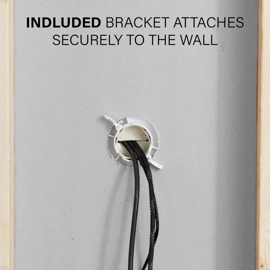 CCSIWLVK, Included bracket attaches securely to the wall
