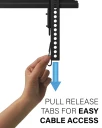 MFMT1, Pull to release tabs for easy cable access