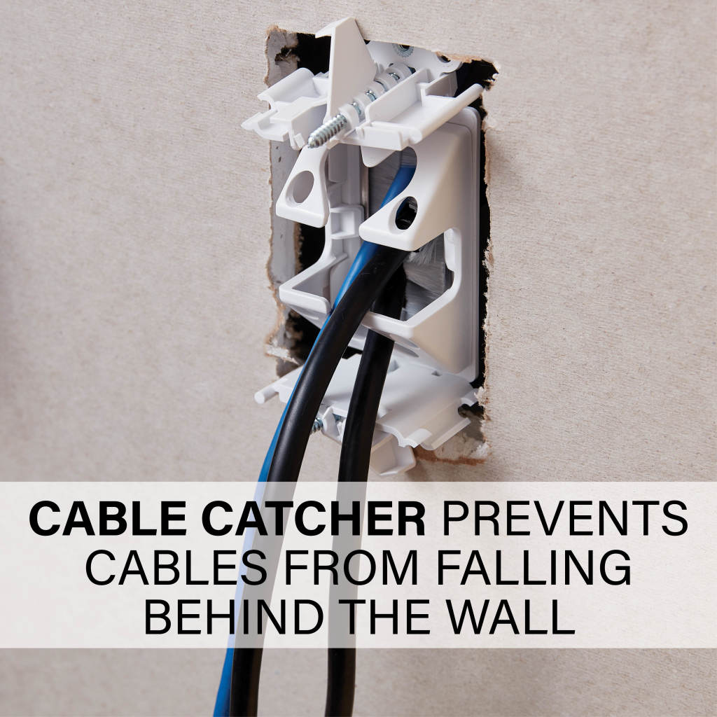SA-IWCM2, cable catcher prevents cables from falling behind the wall