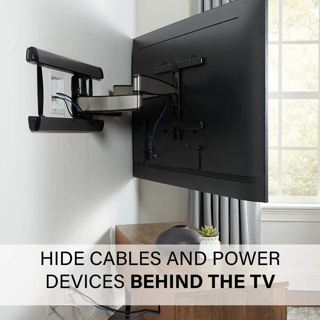 SA_IWP1, hide cables and devices behind the TV