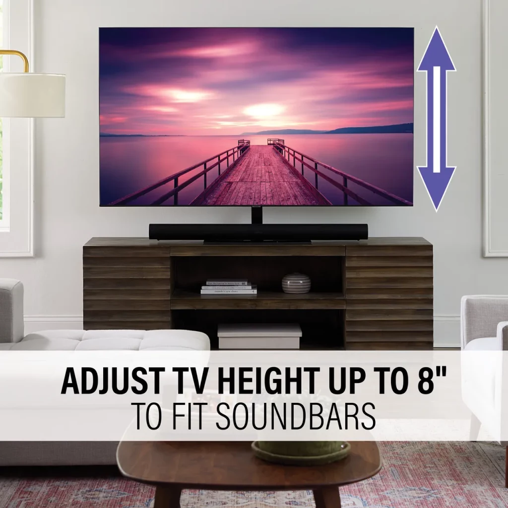 VSTV2, 6" of height adjustment
