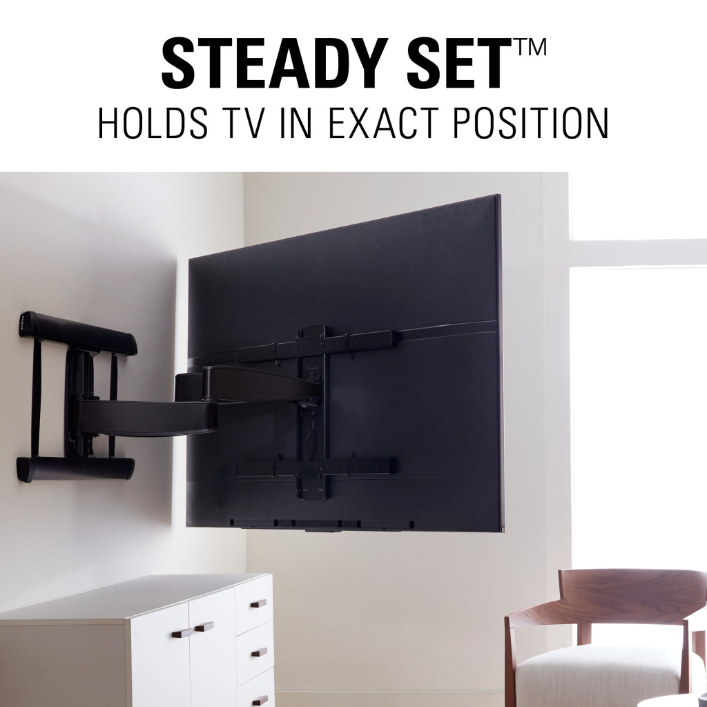 VXF730, Steady Set holds TV in exact position