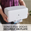 WSS52, Sonos 5 docks securely on plate