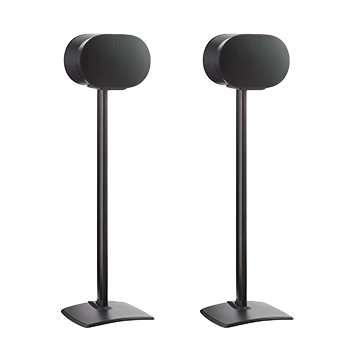 Black WSSE32 Fixed-Height Speaker Stands Product Shot