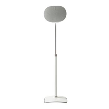 White WSSE3A1 Height-Adjustable Speaker Stands Product Shot