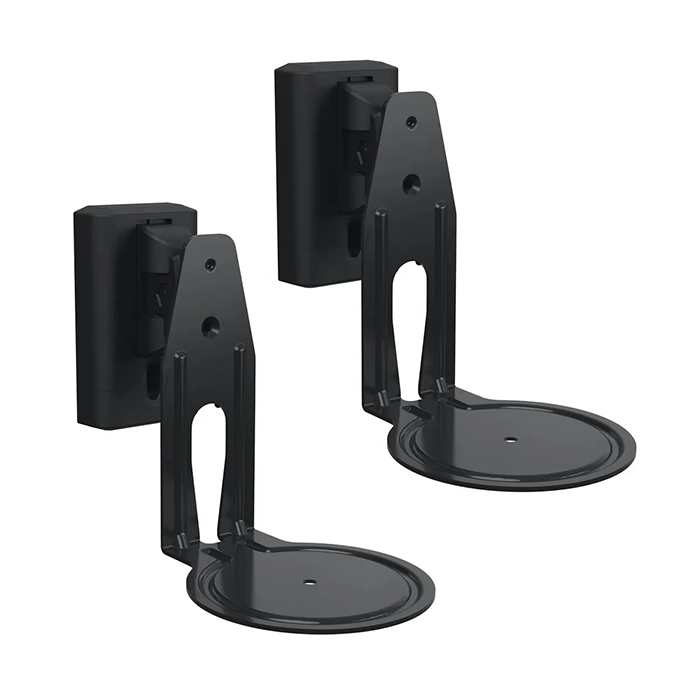 Black WSWME12 Adjustable Speaker Wall Mounts Product Shot