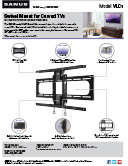 SANUS VLC1 Swivel Mount for Curved TVs