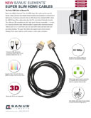 SANUS Super Slim HDMI Cables