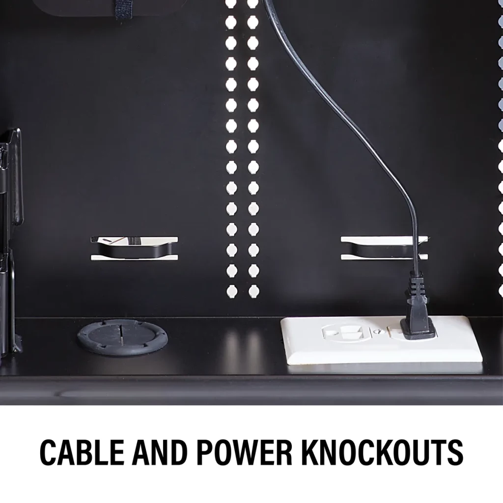 BIWLF128, Cable and power knockouts