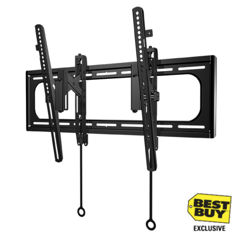 Fixed TV Mount for TVs, Up to 150 lb, VESA 100x100 to 600x400, Extra  Wide Wall Plate, Post-Installation Leveling, Lockable Arms, Quick  Release Cords