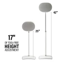 BSSEA2, White, 17" of height adjustment