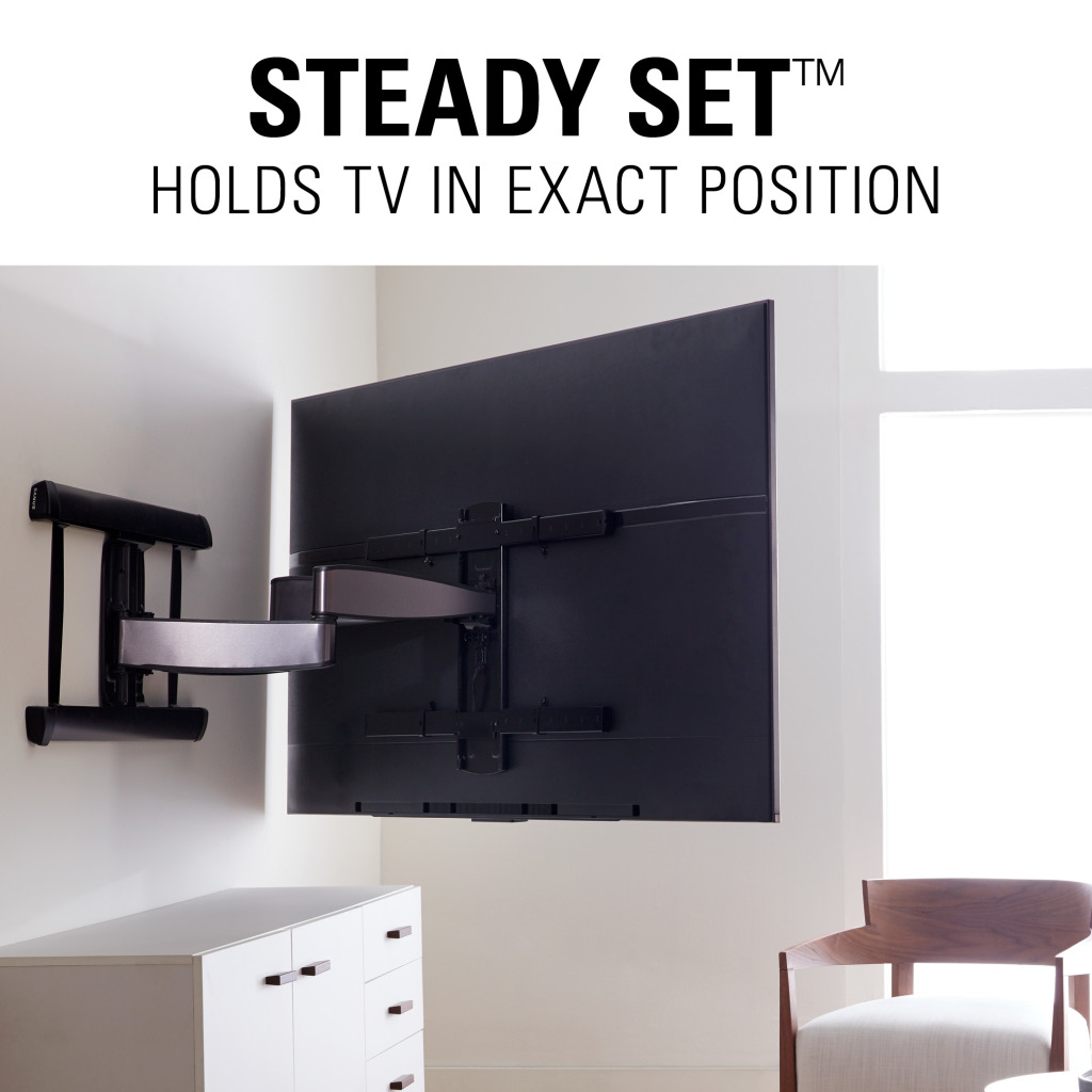BXF230, Steady Set holds TV in exact position