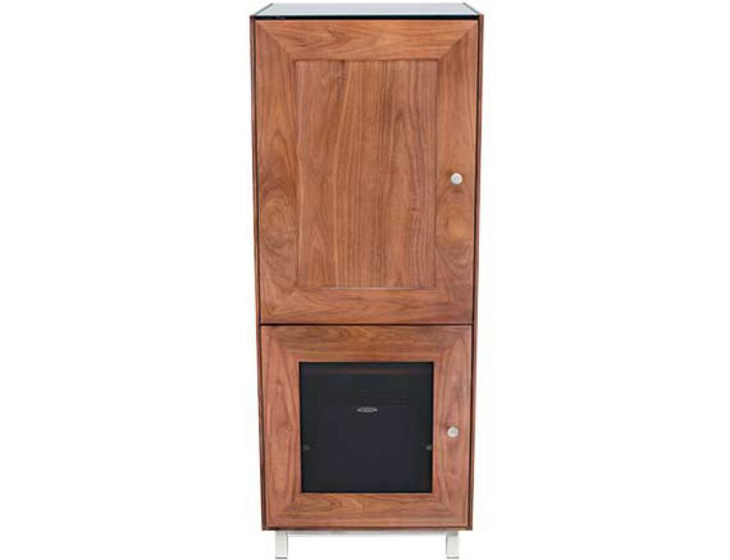 CADENZA53-NW Natural Walnut Front with Mesh Door