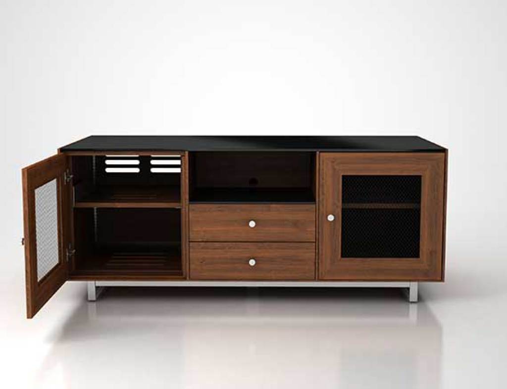 CADENZA61-NW Natural Walnut Front Open CGI