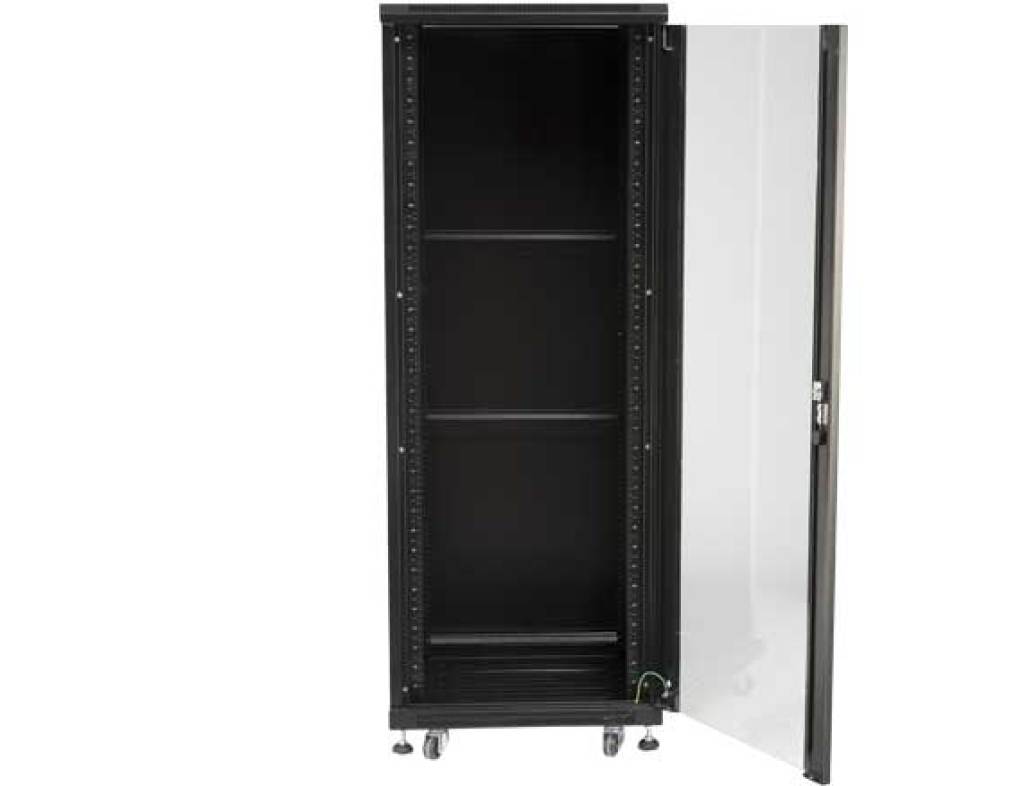 CFR333KD-B1, Black, Front with door open