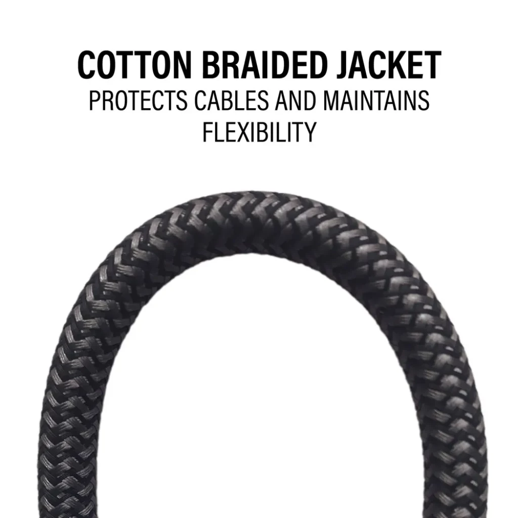 SAC-21HDMI1, Cotton braided jacket