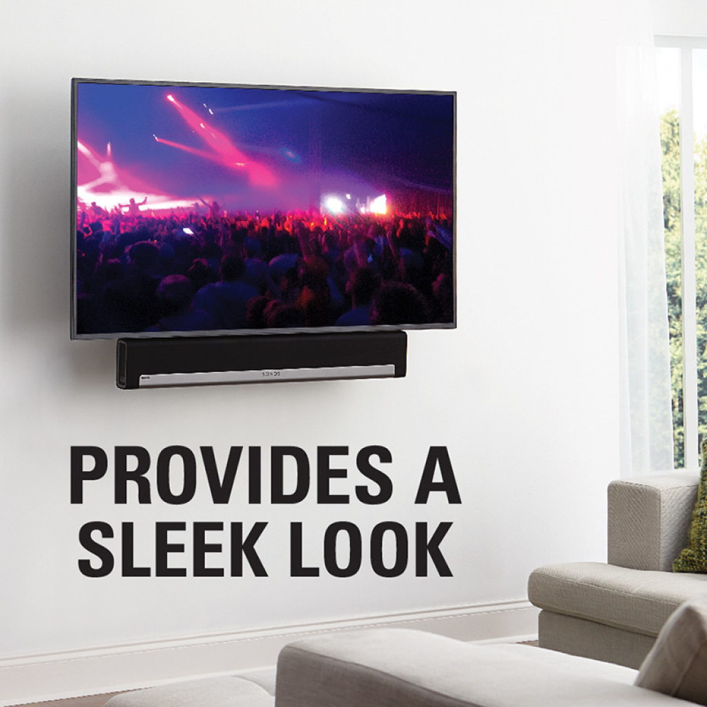 tv bracket with soundbar mount