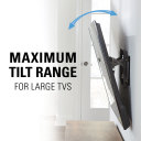 VDLT16, Maximum tilt range for large TVs