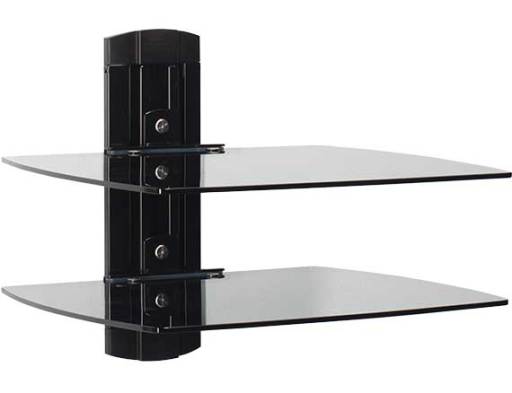 Dual Shelf For Under Wall Mounted Tv, Adjustable Wall Mounted Shelving Singapore