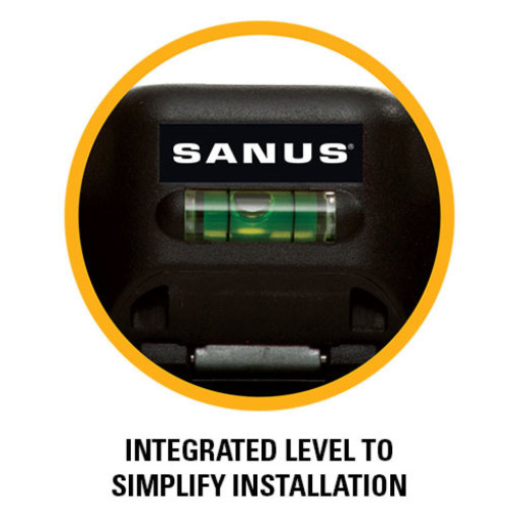 Integrated level to simplifiy installation
