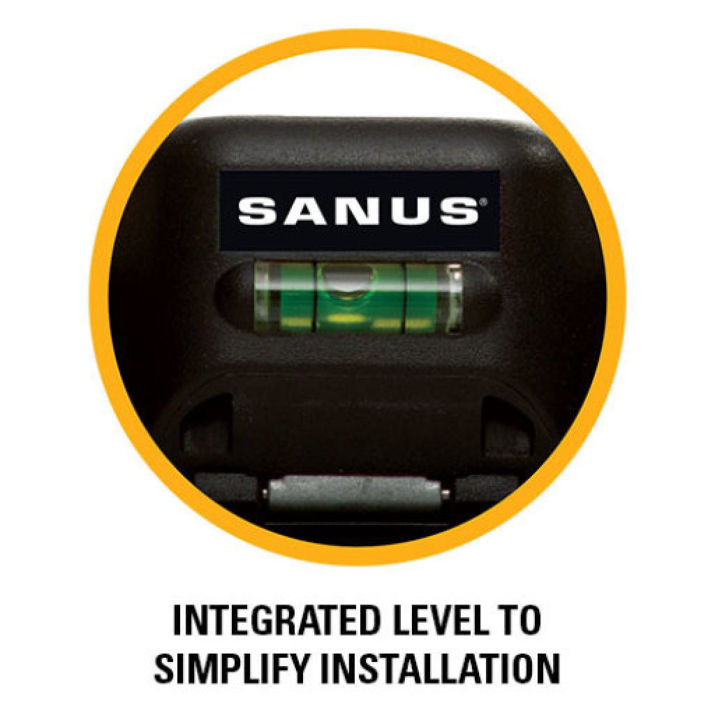 VML44A integrated level to simplify installation