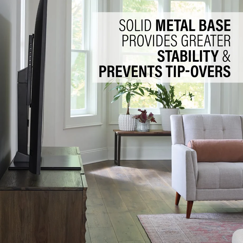 VSTV2, Solid metal base provides stability