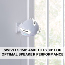 WSEPM21, Swivels and tilts for optimal speaker performance