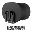 WSFME31, Black, Built-in cable management