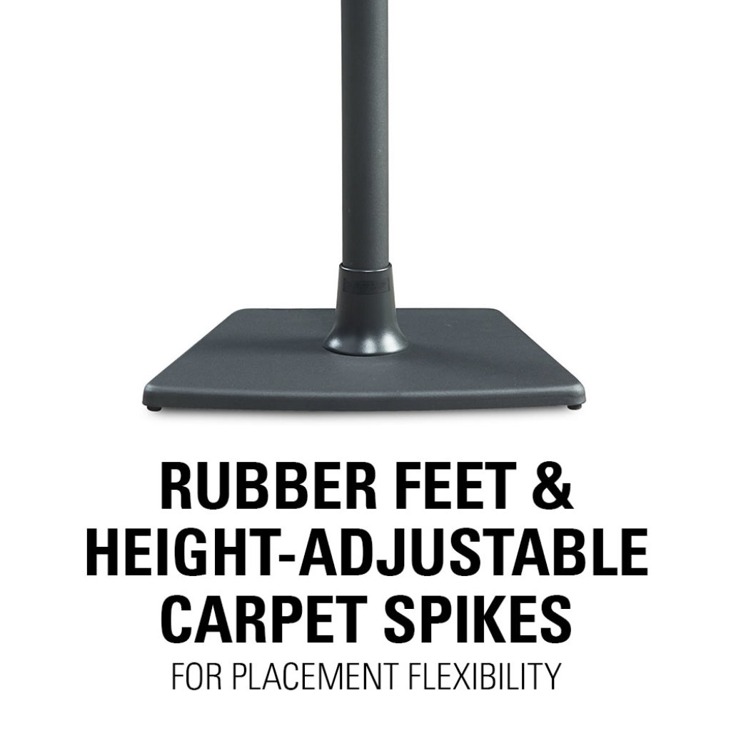 Rubber Feet and Adjustable Carpet Spike