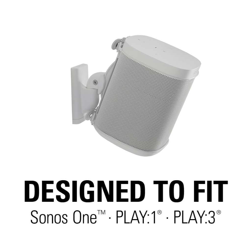 sonos play 1 wall mount white