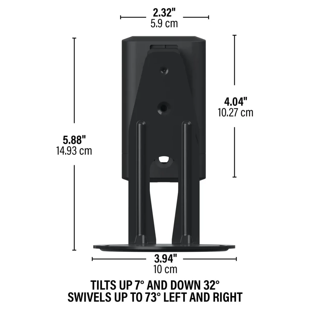 WSWME11, Black, Mount dimensions