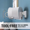 WSWME31, White, Tool-free tilt and swivel adjustment