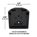 WSWME31, Black, Product dimensions