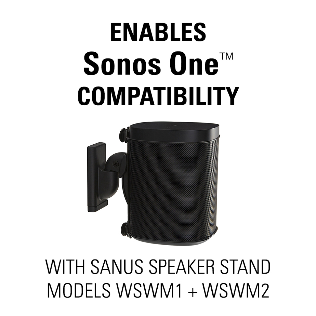 Sonos One™ Compatible Adapter Bracket for the SANUS Wireless 