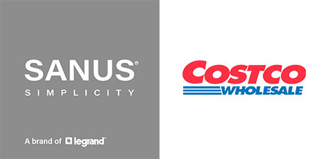Sanus Simplicity and Costco Logo