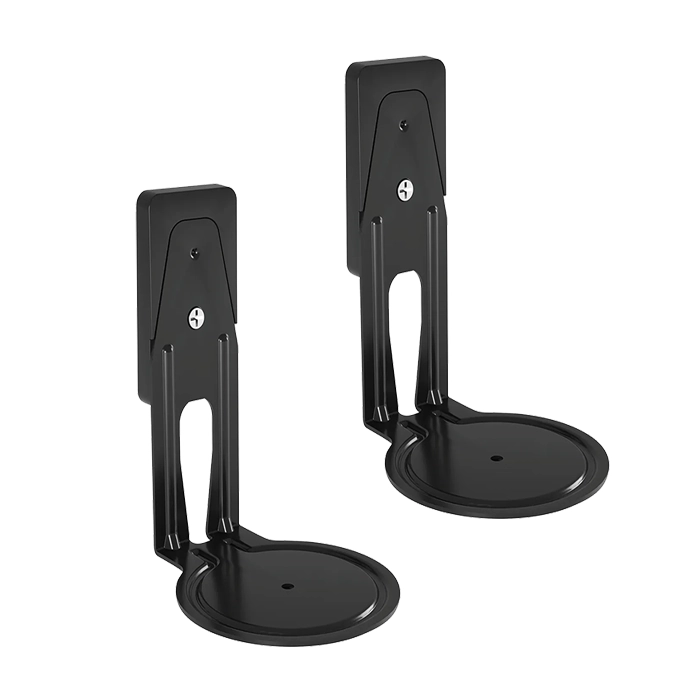 Black WSFME12 Adjustable Speaker Wall Mounts Product Shot