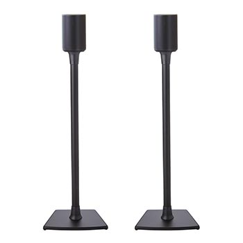 Black WSSE12 Fixed-Height Speaker Stands Product Shot