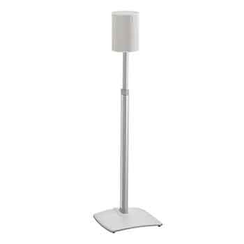 White WSSE1A1 Height-Adjustable Speaker Stands Product Shot